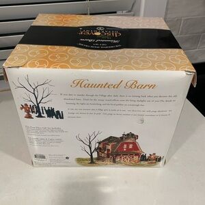 Department 56 Haunted Barn with Red Accents